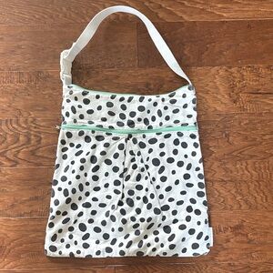 Playful Polka Dot Kids Shoulder Bag - Black and White